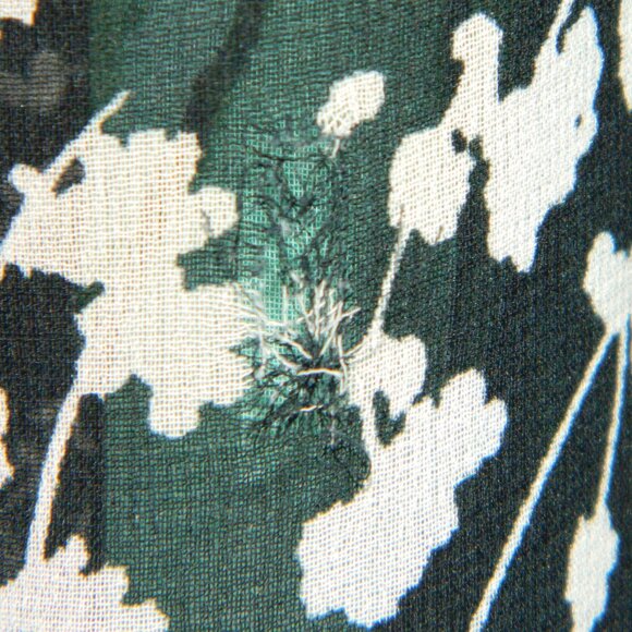 Joseph Ribkoff Sheer Floral Oversize Chiffon 3/4" Bell Cuff Sleeve Blouse Size 8 - Picture 13 of 16